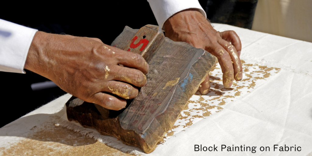 Block Painting on Fabric